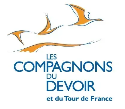 un logo pour les compagnons du devoir et du tour de france