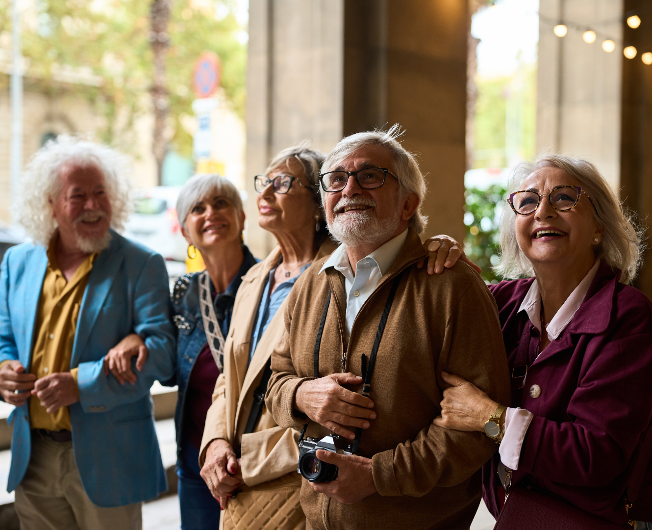 A group of five middle aged people cite seeing