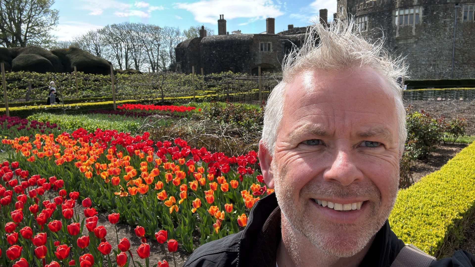 Paul (our local guide) in the beautiful gardens at Walmer Castle, Kent.
