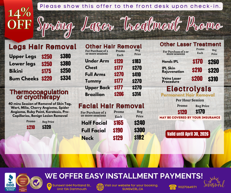 A woman is holding a sign that says march promo valid until march 31 , 2025.