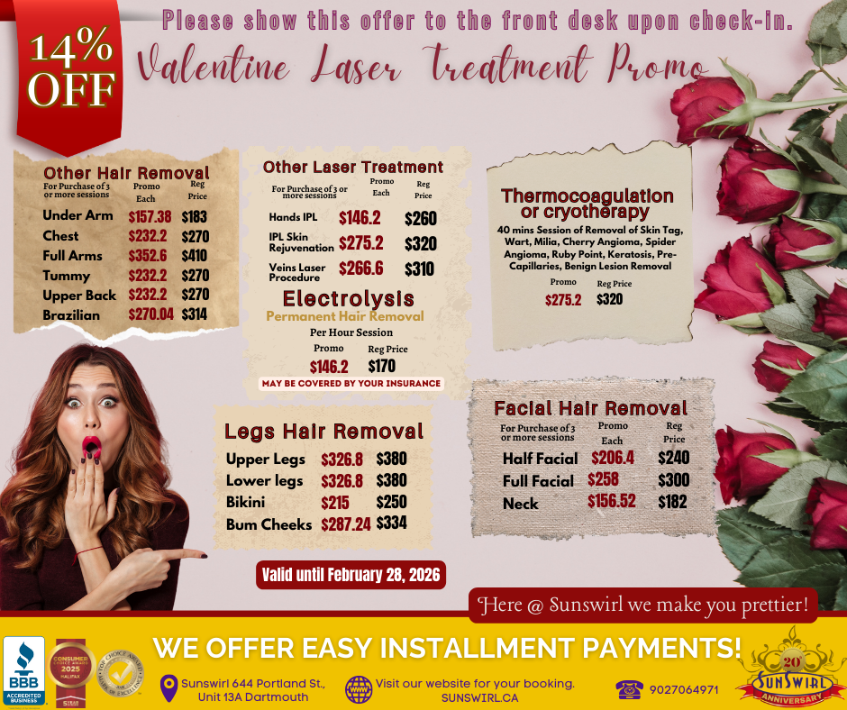 A woman is holding a sign that says march promo valid until march 31 , 2025.