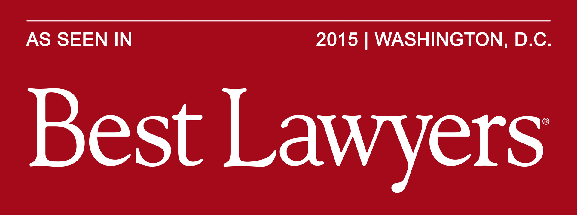 As Seen in Best Lawyers 2015 Washington, D.C.