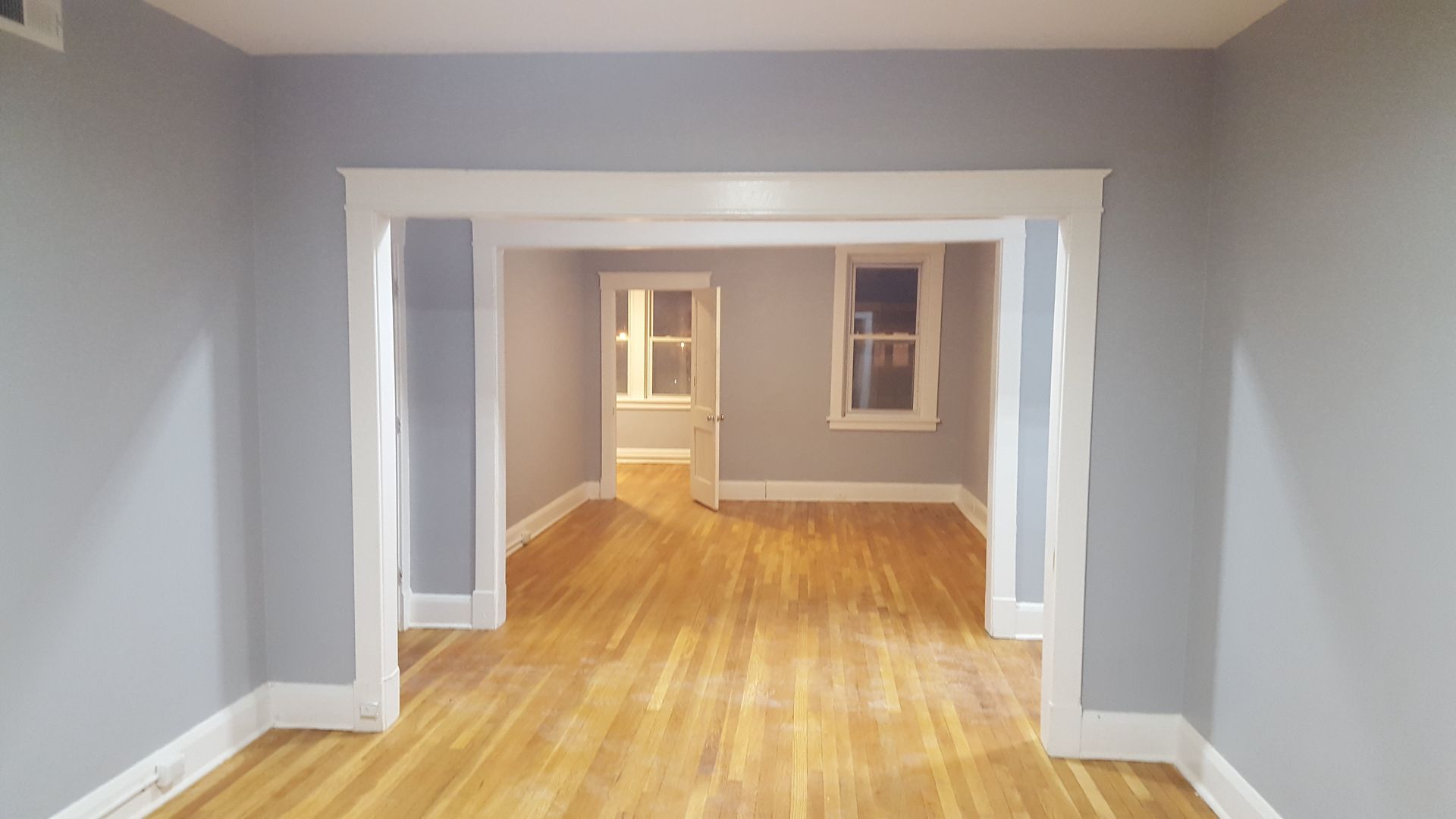 Newly Painted Light Blue House