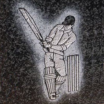 sandblasted cricketer