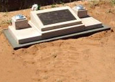 double evans rocla headstone