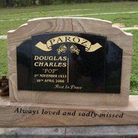 lawn headstone for a couple