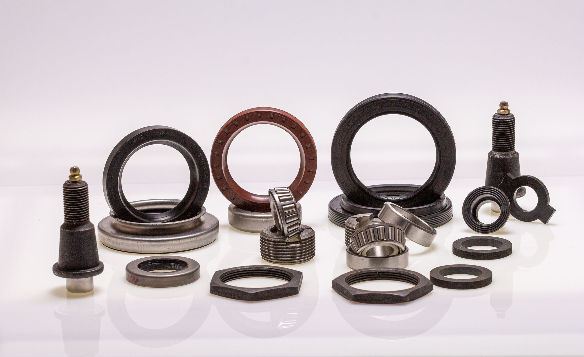 Trailer spare parts for performing repair work.