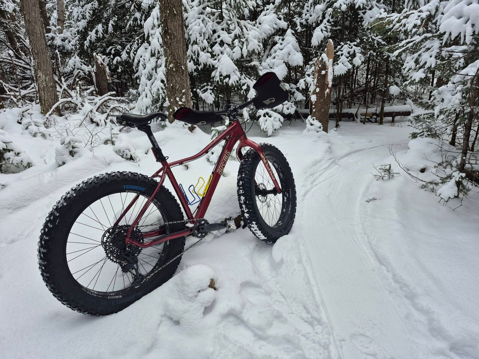fat biking in the White Mountains of NH at The Franconia Inn