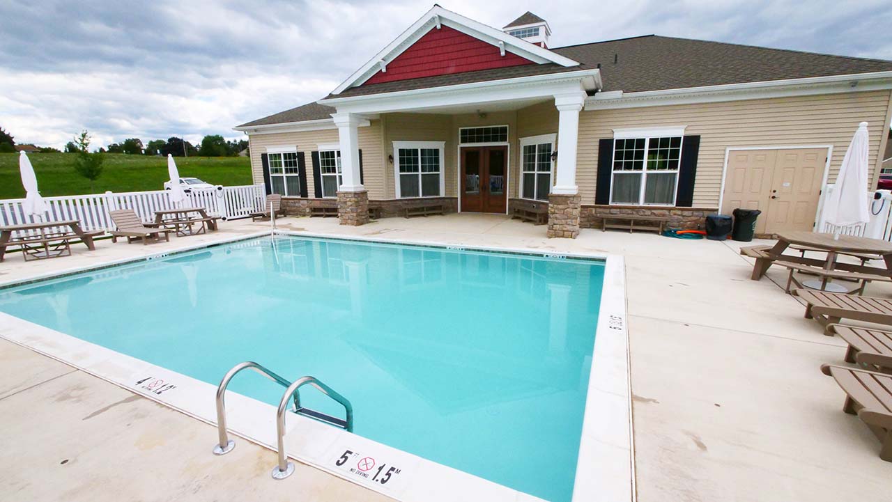 Swimming pool at community clubhouse