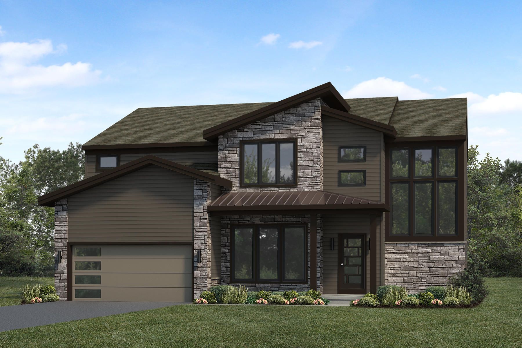 The Hunter Home Plan Contemporary Exterior Design