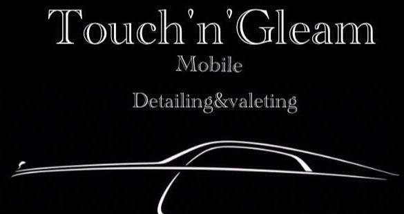 A logo for touch n gleam mobile detailing and valeting