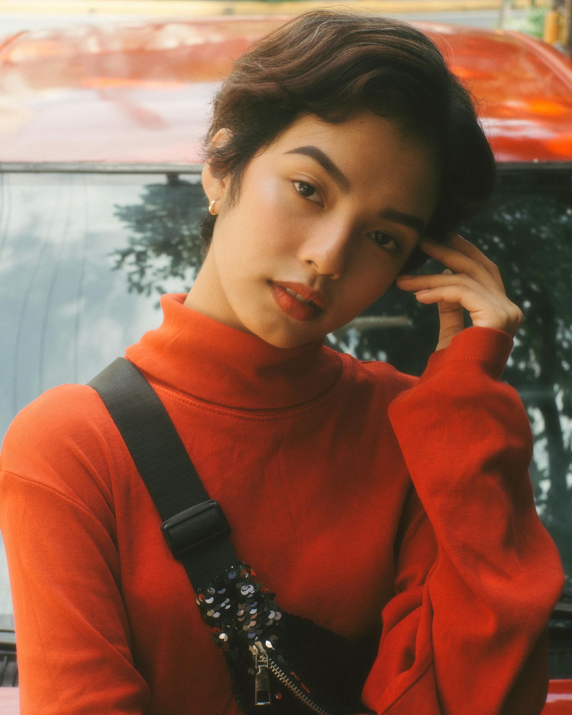 An Asia  girl looking amazed