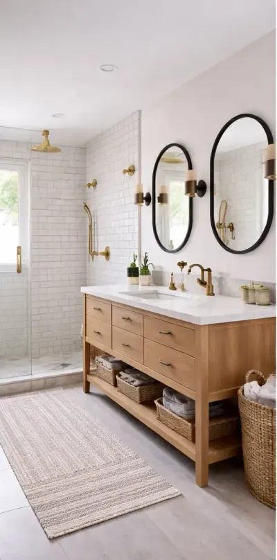 Handyman Maple Ridge: A bathroom with a toilet , sink and shower.