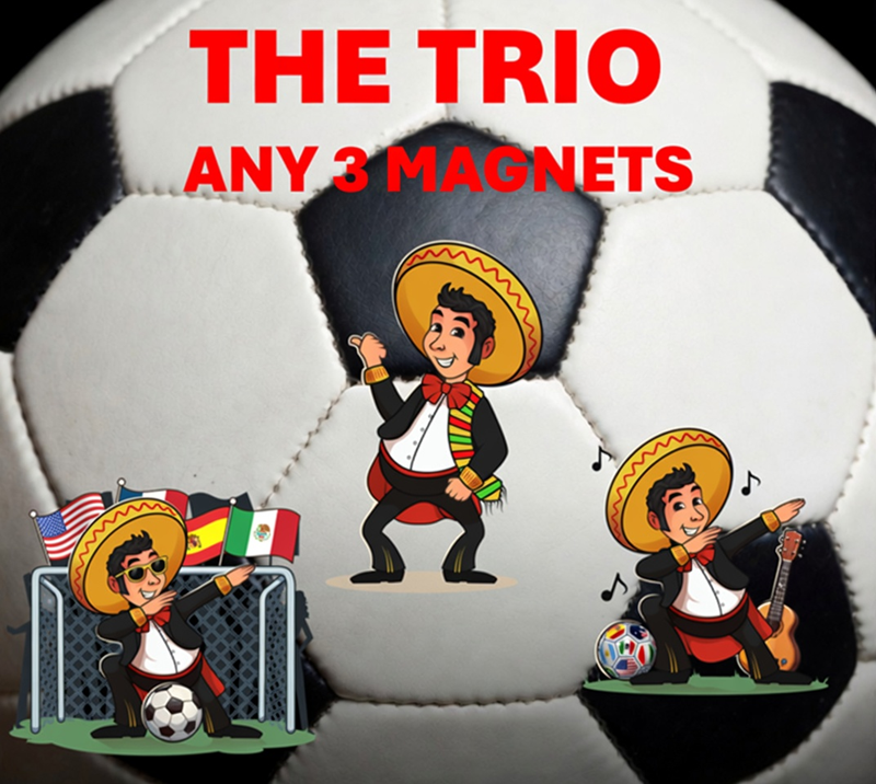 Your choice of any three magnets.
