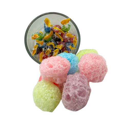 Freeze dried Jolly Ranchers with regular Jolly Ranchers