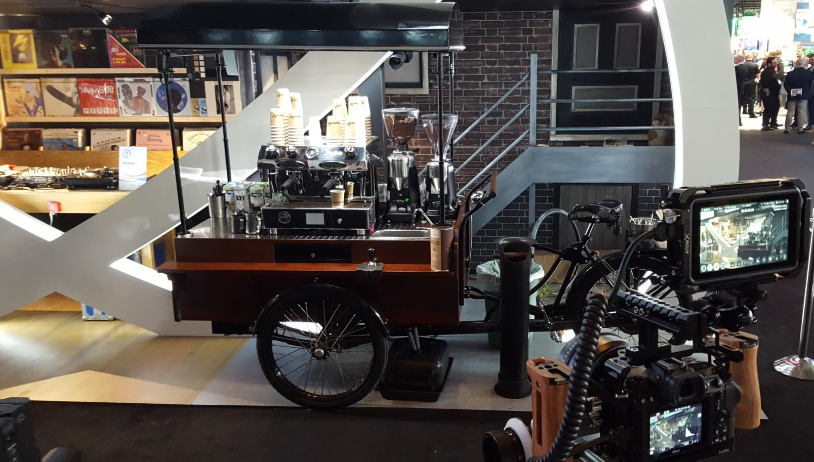 Mobile coffee bike, event coffee hospitality