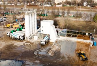 aerial view of the facility