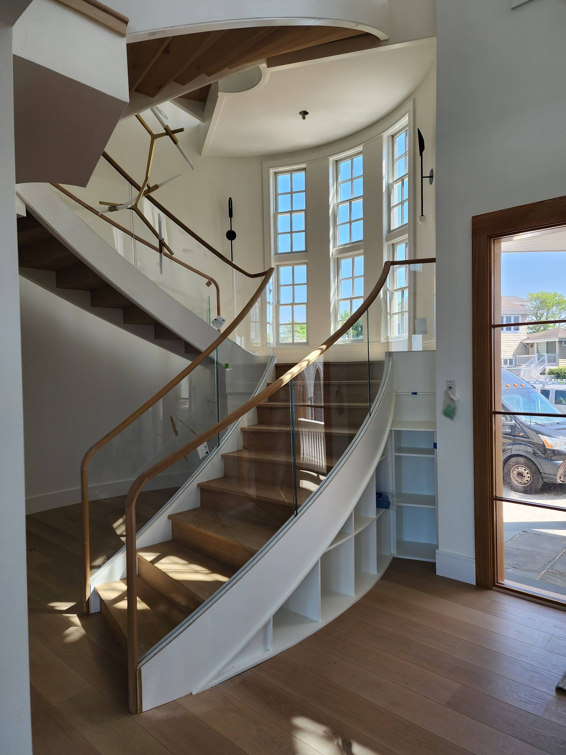 Glass Spiral Staircase Balustrade