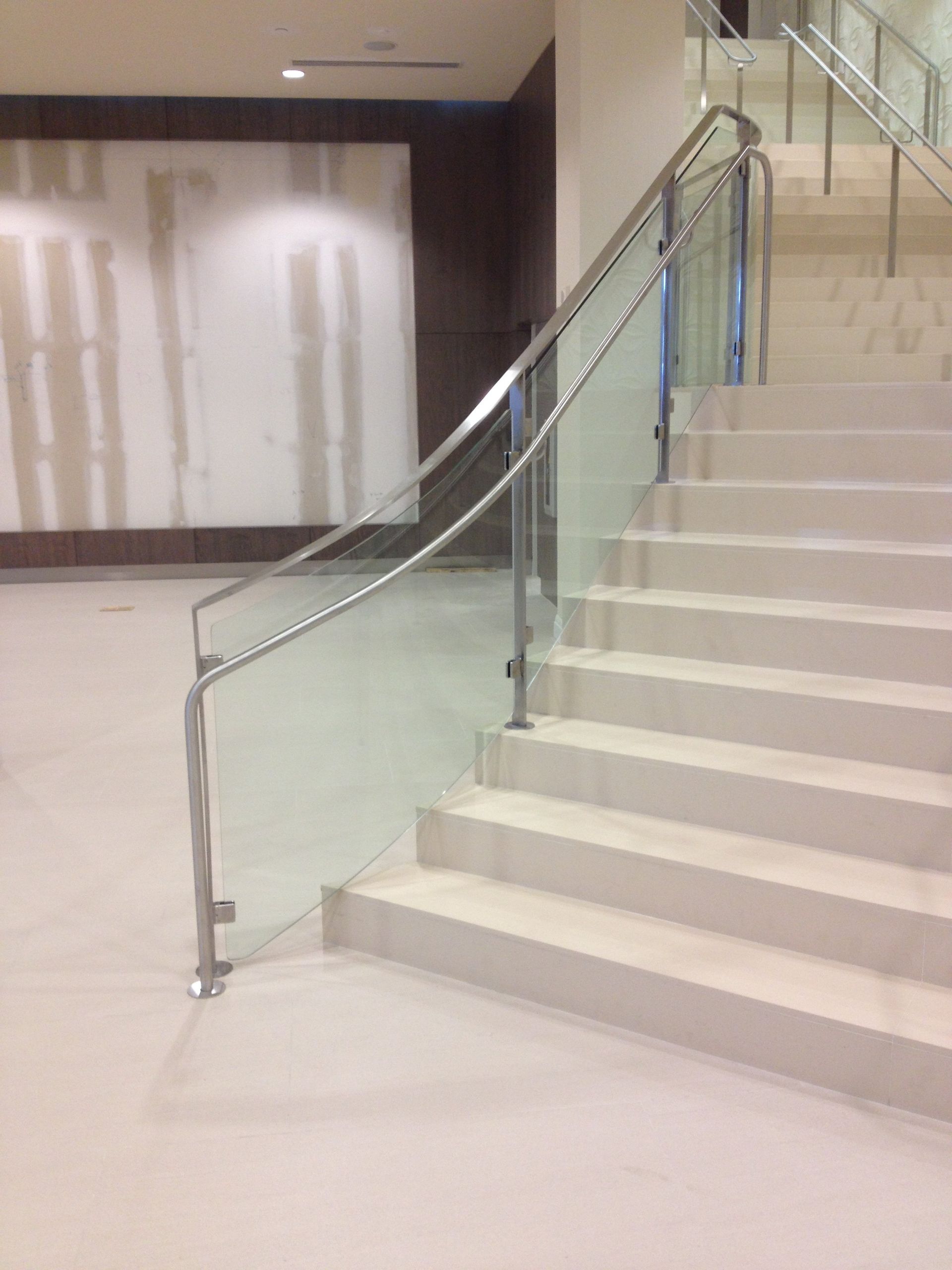 Curved Glass Stairwell