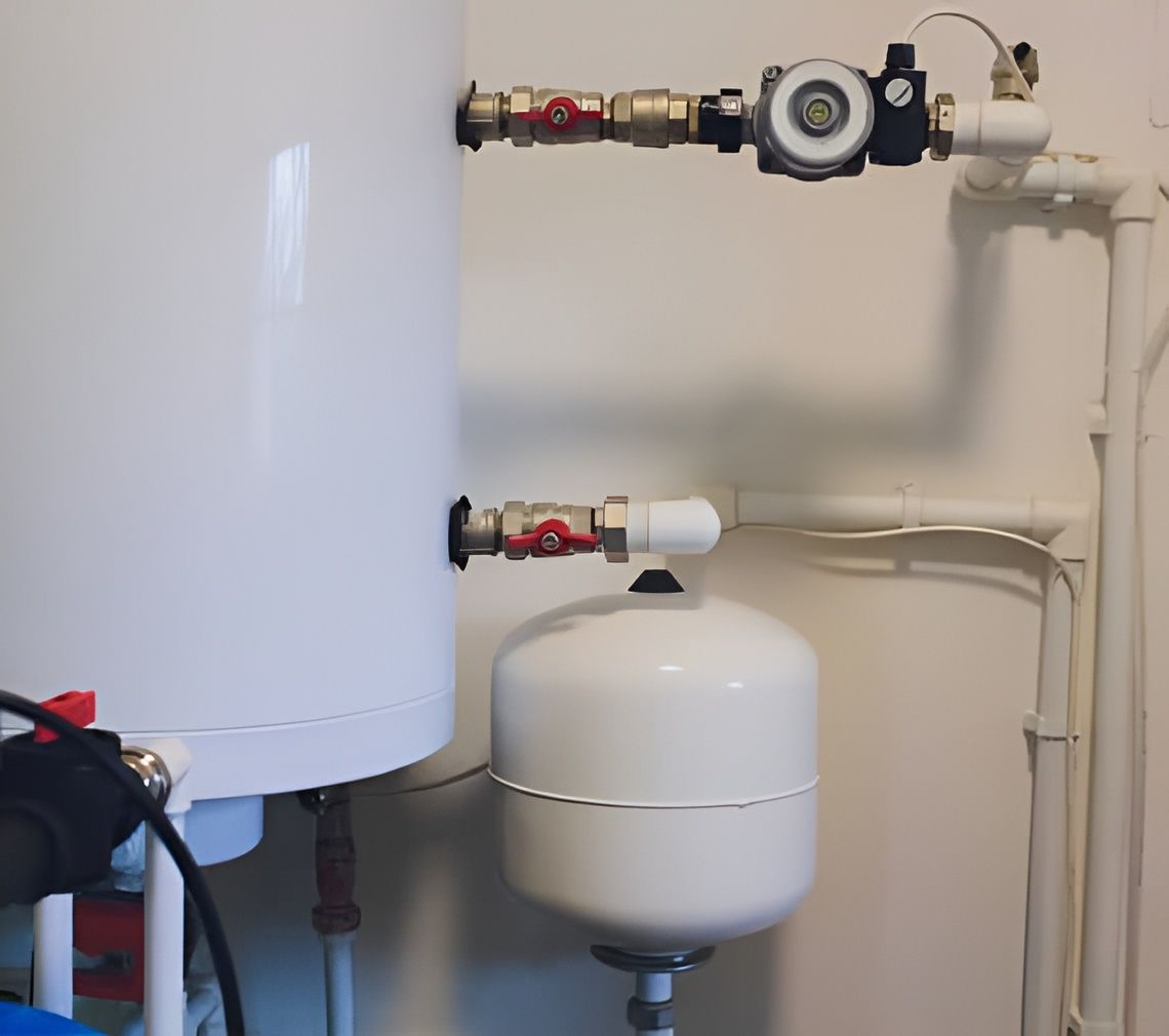 White Water Heater With Connected Pipes — Taps 'R' Us in Caboolture, QLD