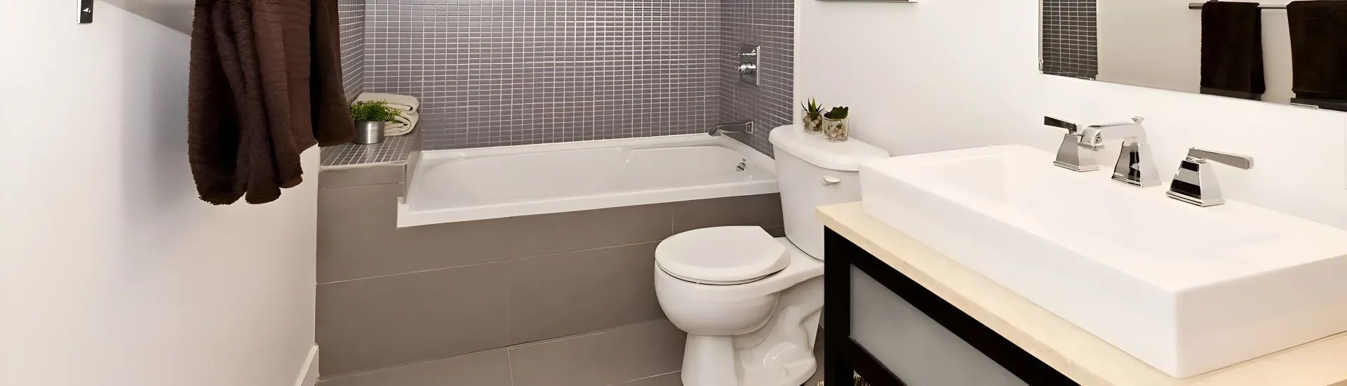 A Modern Bathroom Featuring a Bathtub — Taps 'R' Us in Kunda Park, QLD