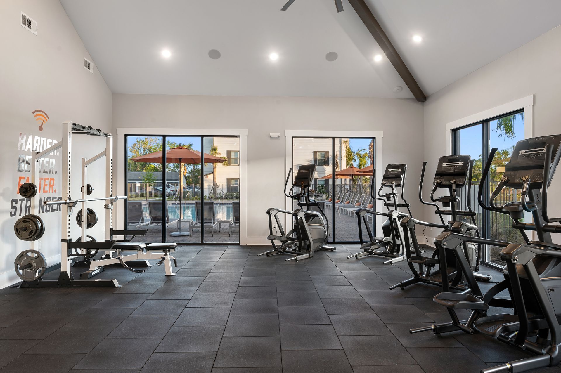 Pointe Grand on Main apartment community fitness center in Jacksonville, FL.