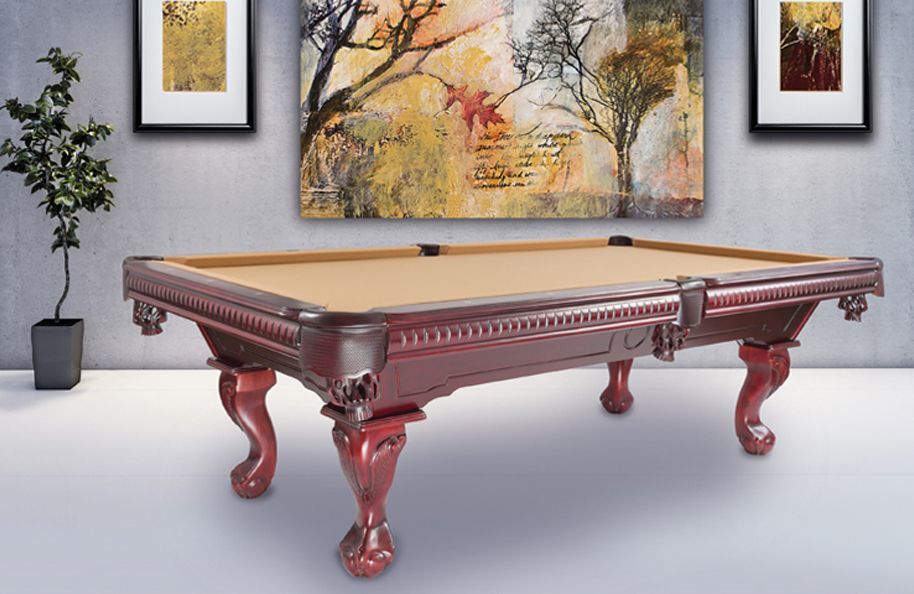 Pool Table With Paintings
