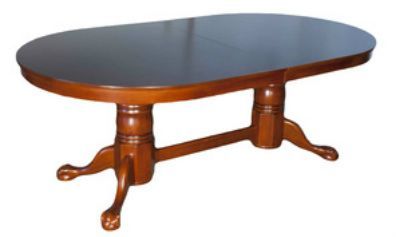 Wooden Table With Black Top