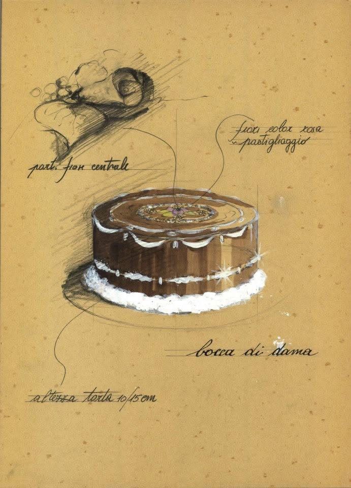 bozzetto per torta