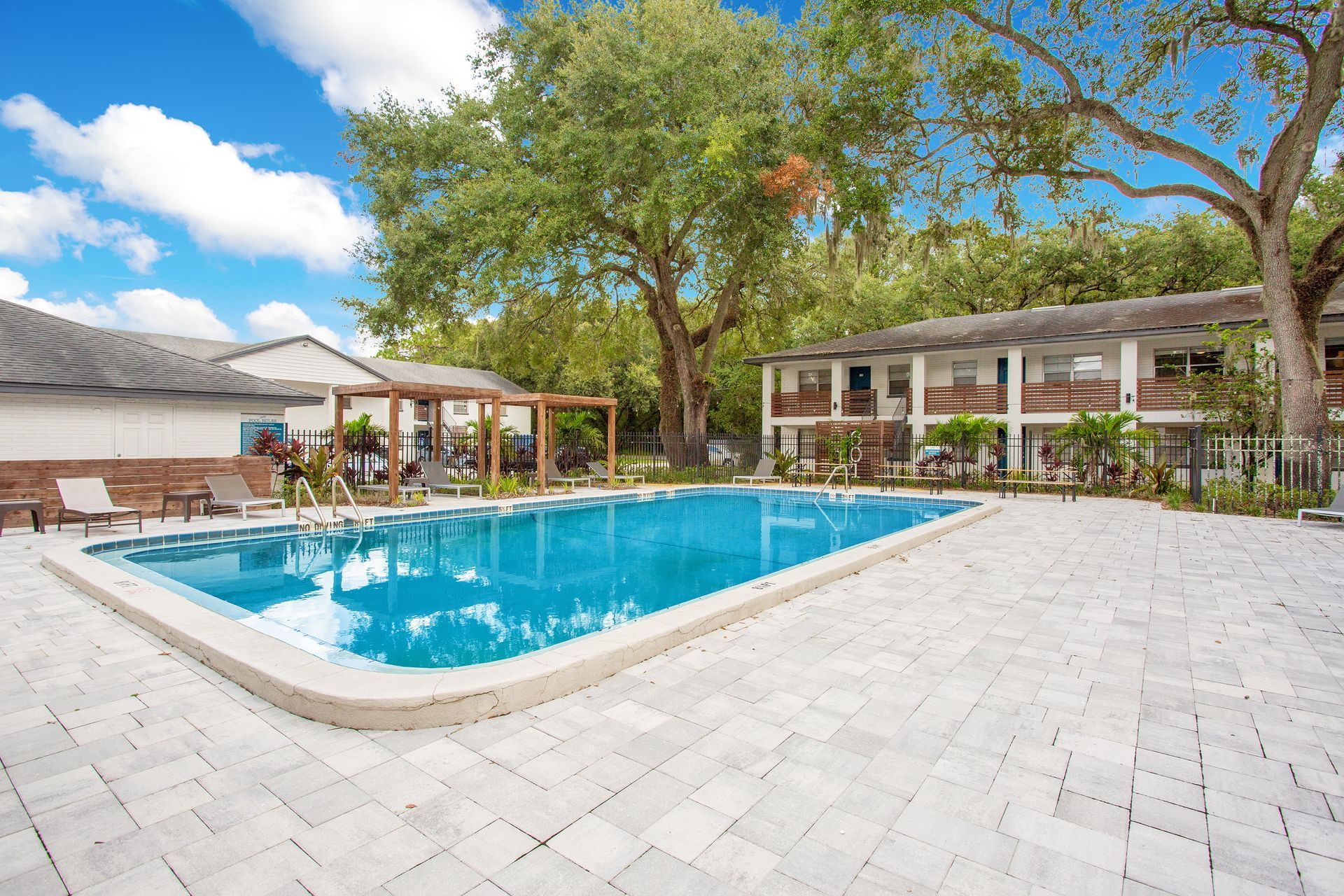 Swimming pool at The Henry in Plant City, FL.