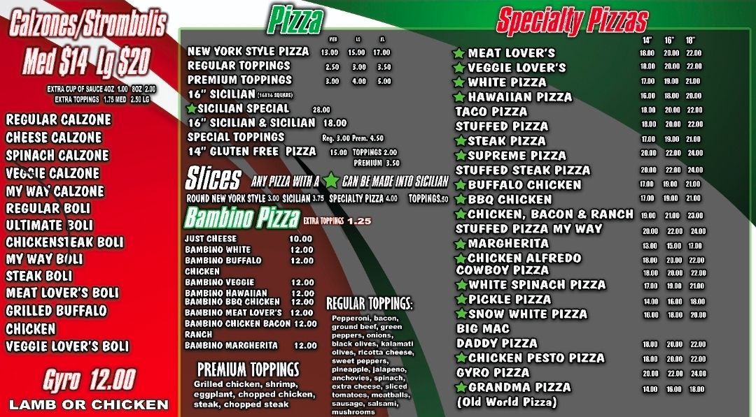 Salad and Pasta Menu Flyer