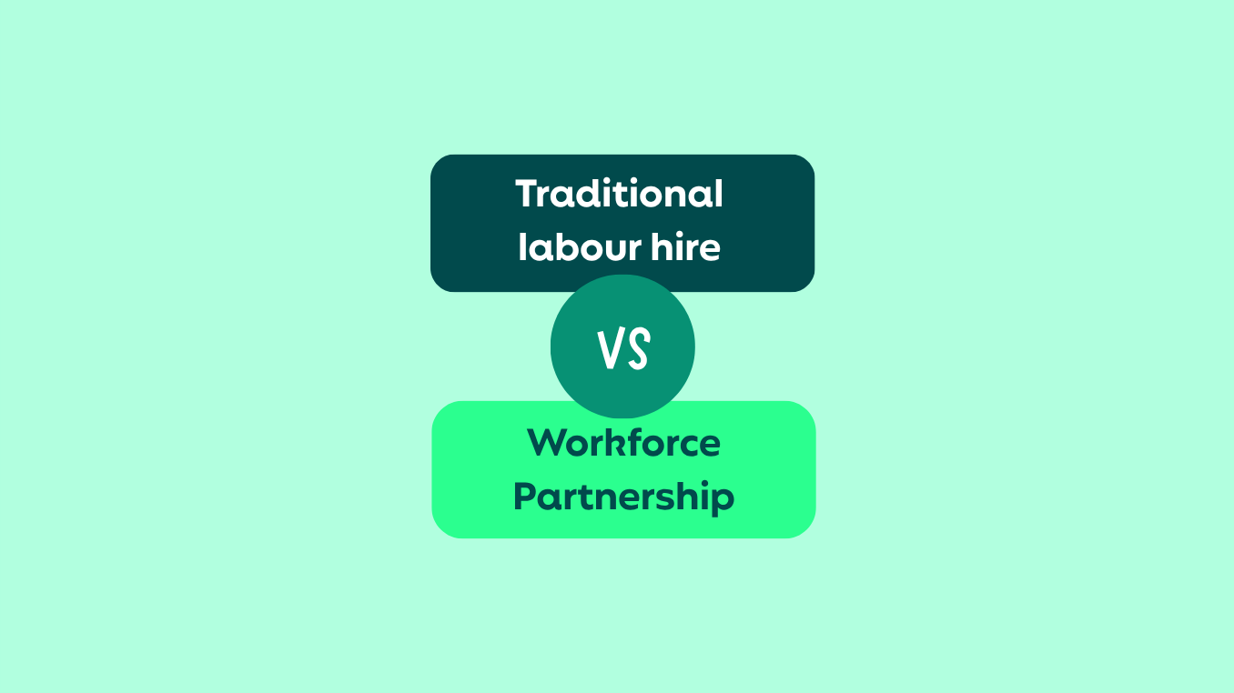 Traditional labour hire vs community workforce partnership