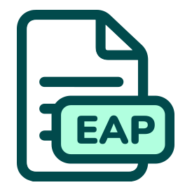 An eap file icon with two sheets of paper stacked on top of each other.