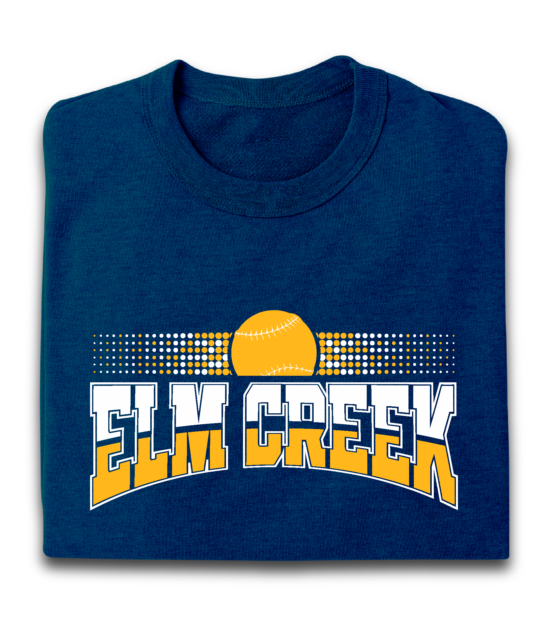 A blue shirt that says elk creek on it