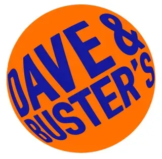 Orange circular Dave & Buster’s logo 
