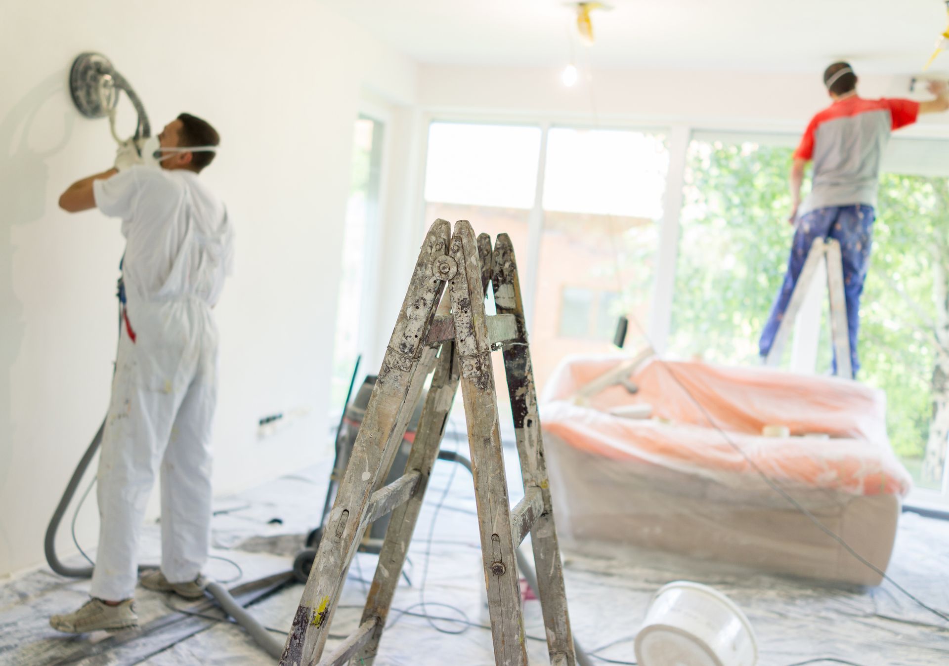Man Painting the Ceiling — Woodbridge, VA — Talant Handyman Services
