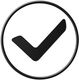 Circle with a check mark