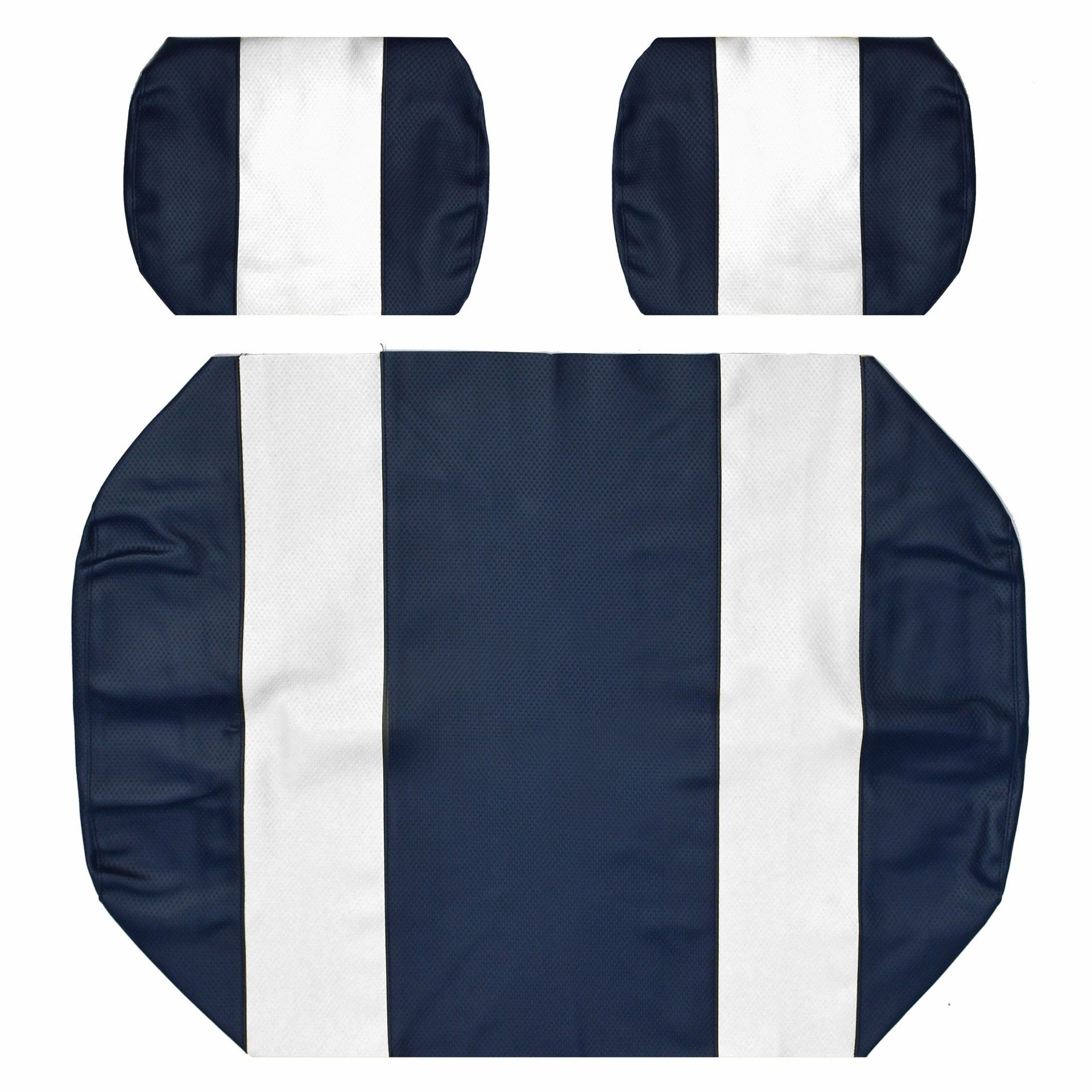 Club Car DS Seat Covers - Pre 2000 - Blue and White