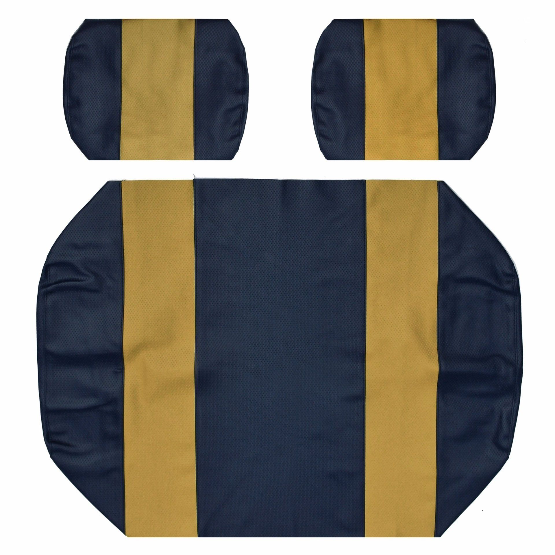 Club Car DS Seat Covers - Pre 2000 - Blue and Gold