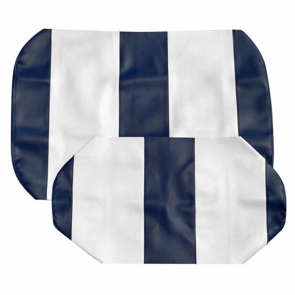 E-Z-GO Navy Blue and White Golf Cart Seat Covers