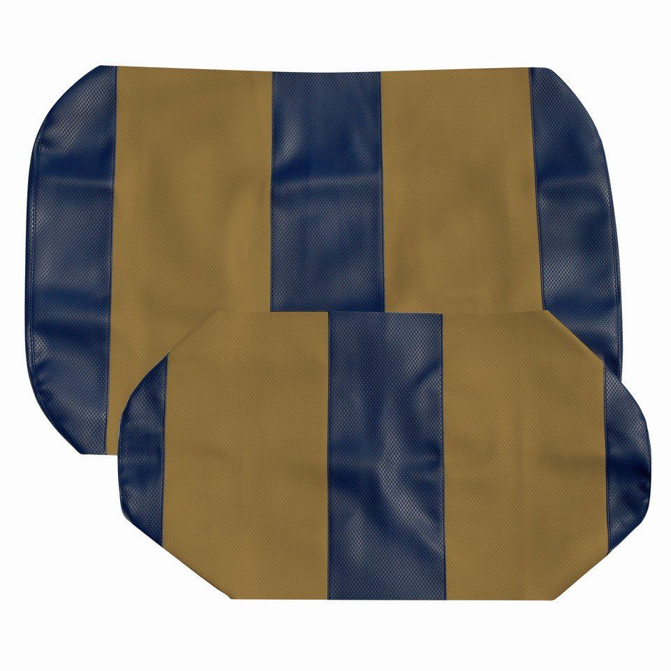 E-Z-GO TXT Blue and Gold Golf Cart Seat Covers