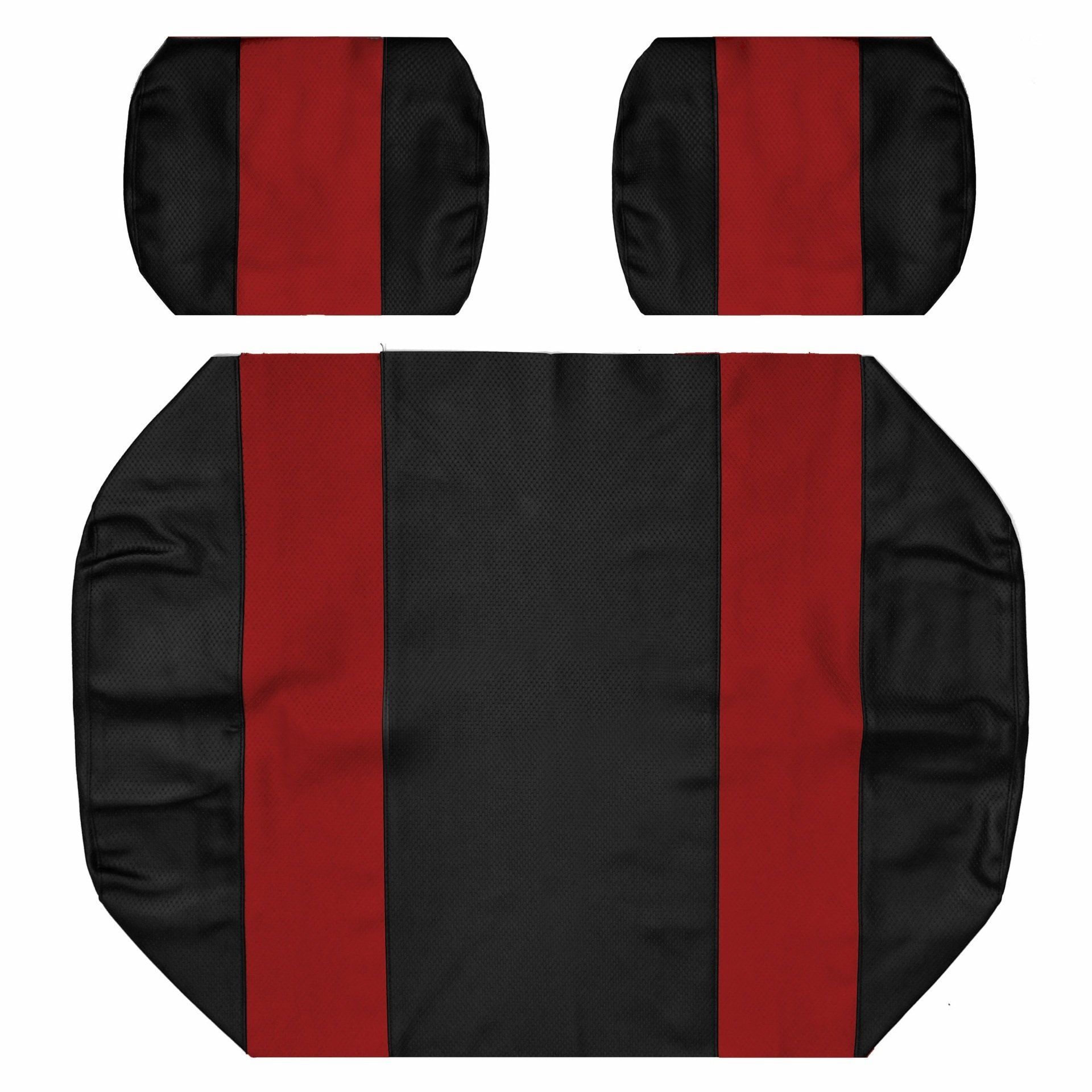 Club Car DS Seat Covers - Pre 2000 - Black and Red