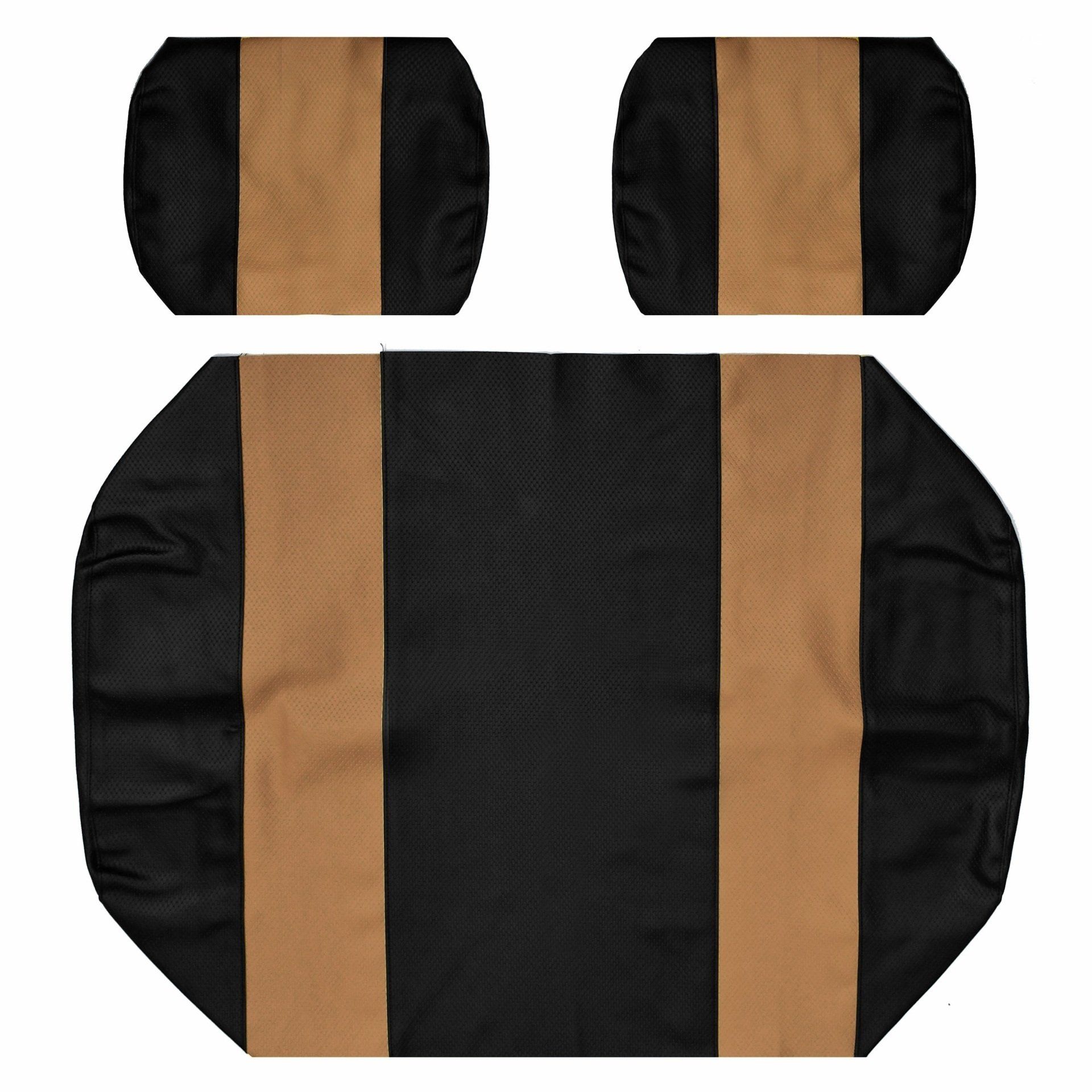 Club Car DS Seat Covers - Pre 2000 - Tan and Black