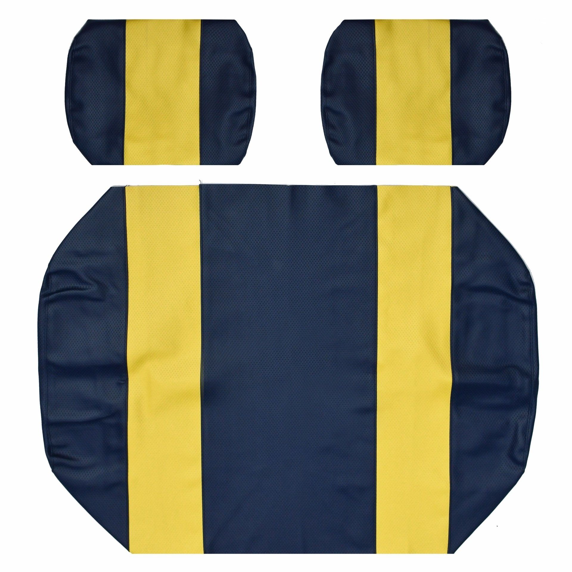 Club Car DS Seat Covers - Pre 2000 - Blue and Yellow