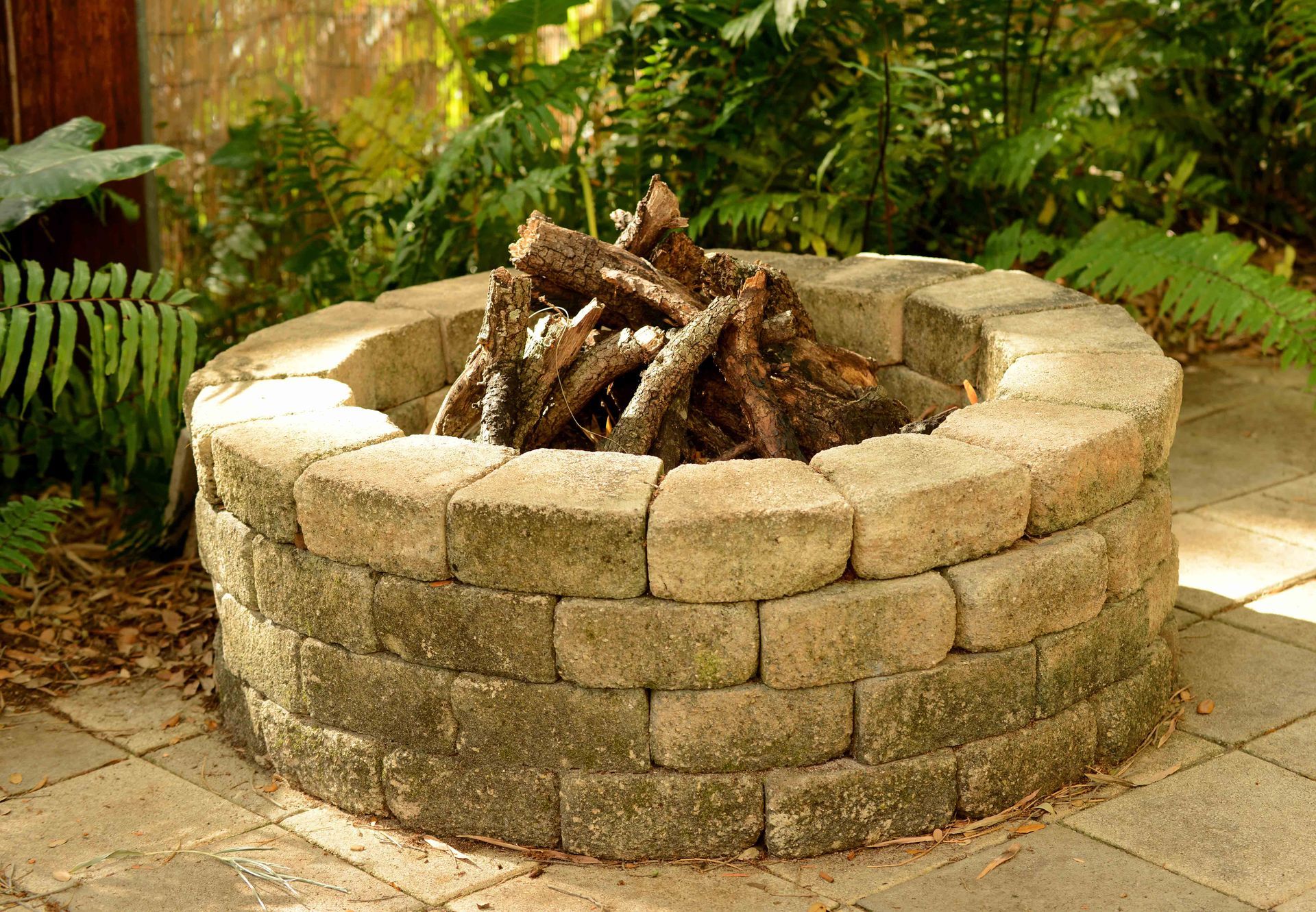 Retaining Walls, Fire Pits, And Outdoor Kitchens — Dayton, OH — Sharp Edge Landscaping And Lawncare LLC