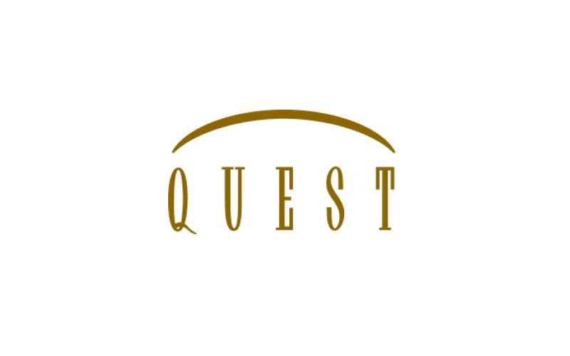 The quest logo is on a white background.