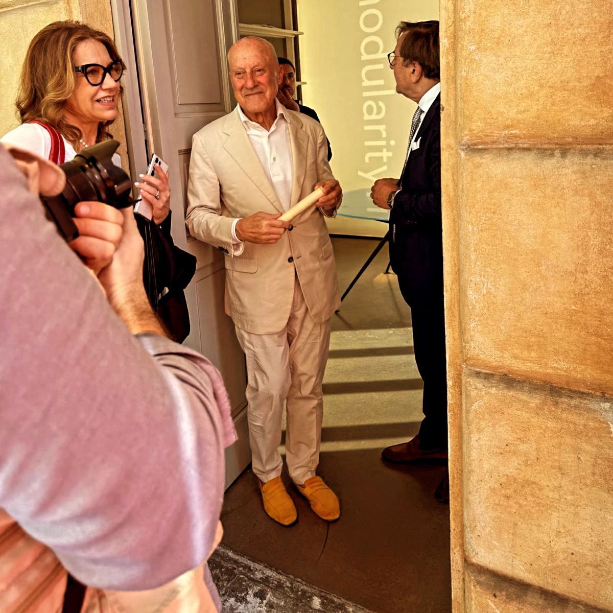 Traduzione consecutiva Lord Norman Foster