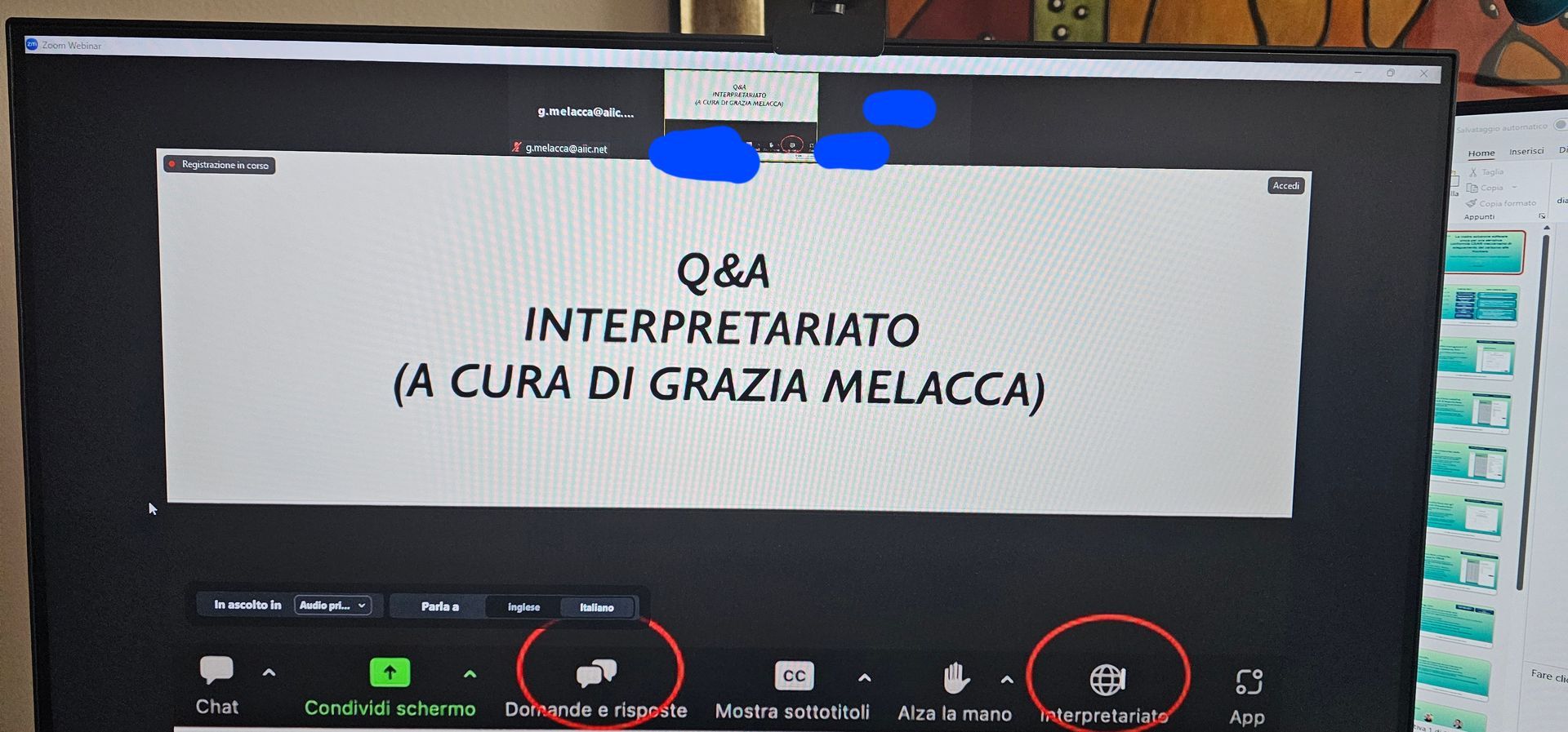Evento online con gentile menzione da parte del Cliente dei servizi Excellence