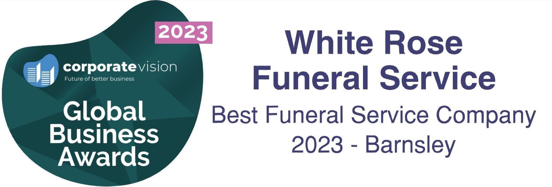 The white rose funeral service is a winner of the global business awards