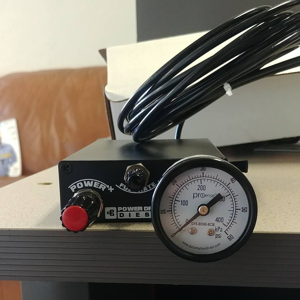 A black box with the word power on it